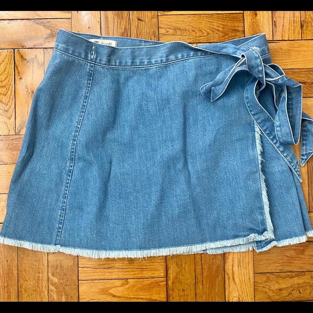 Denim Madewell Wrap Skirt